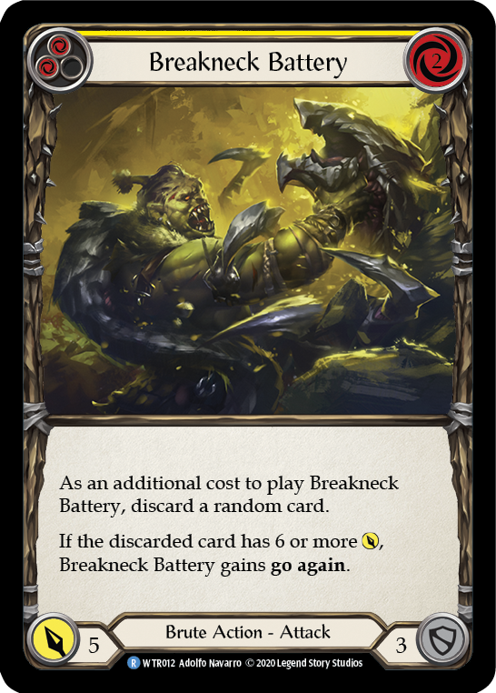 Breakneck Battery (Yellow) [U-WTR012] Unlimited Rainbow Foil