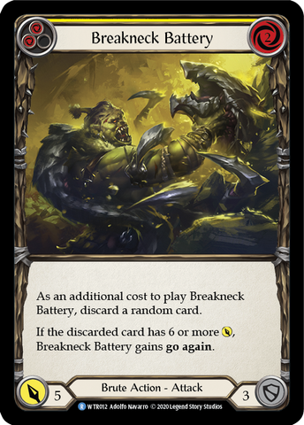 Breakneck Battery (Yellow) [U-WTR012] Unlimited Rainbow Foil