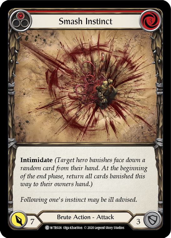Smash Instinct (Red) [U-WTR026] Unlimited Rainbow Foil