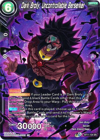 Dark Broly, Uncontrollable Berserker [BT11-134]