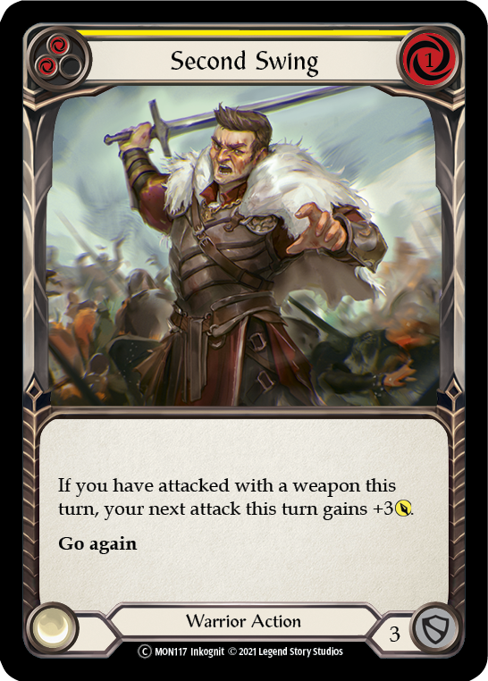 Second Swing (Yellow) [U-MON117-RF] Unlimited Rainbow Foil