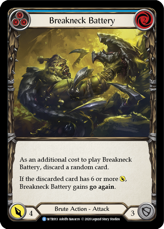 Breakneck Battery (Blue) [U-WTR013] Unlimited Rainbow Foil