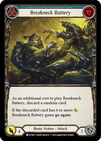 Breakneck Battery (Blue) [U-WTR013] Unlimited Rainbow Foil