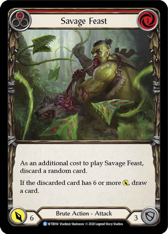 Savage Feast (Red) [U-WTR014] Unlimited Rainbow Foil