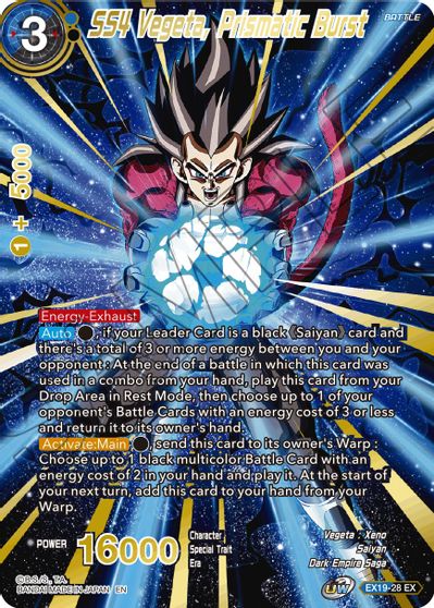 SS4 Vegeta, Prismatic Burst [EX19-28]
