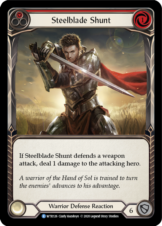 Steelblade Shunt (Red) [U-WTR126] Unlimited Rainbow Foil