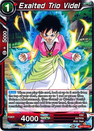 Exalted Trio Videl [BT7-014]