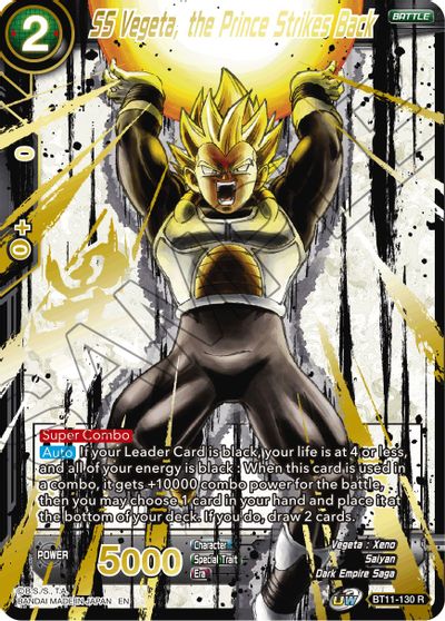 SS Vegeta, the Prince Strikes Back (Alternate Art) [BT11-130]