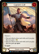 Captain's Call (Blue) [MON262-RF] 1st Edition Rainbow Foil